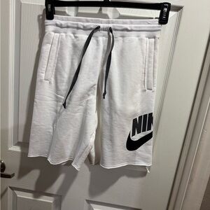 Men White Nike Shorts